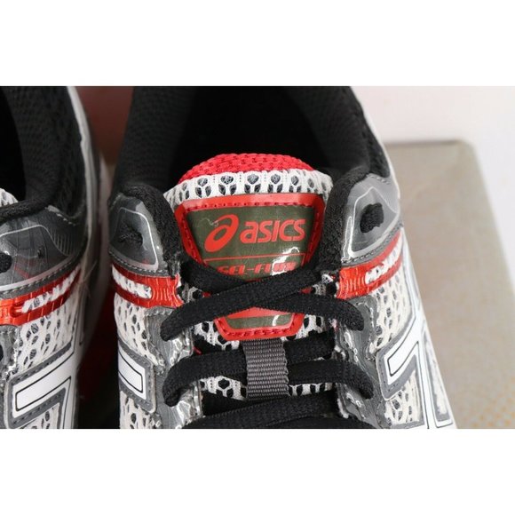 NOS Vintage Asics Gel Flux Jogging Running Shoes Sneakers White Red main image 6